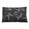 thumbnail image 1 of Ahgly Company Patterned Indoor Rectangular Battleship Gray Lumbar Throw Pillow, 13 inch by 19 inch, 1 of 5