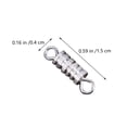 thumbnail image 2 of 60Pcs Jewelry Clasps 4x15mm Barrel Screw Type Clasp for Jewelry Making (Silver), 2 of 5