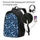 thumbnail image 2 of Fotbe Blue Bus Mochila con Estampado y Puerto USB para Hombre y Mujer, Mochila Antirrobo, Mochila de Viaje, Mochila Escolar, Mochila Universitaria, 2 of 7