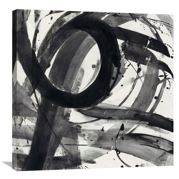 Global Gallery Albena Hristova 'Roller Coaster II on White' Canvas Wall Art