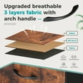 thumbnail image 2 of JIOABL 4 Drawer Chest Organizer with Fabric Bins, Dresser for Bedroom, Tall Steel Frame, Rustic Brown, 2 of 5