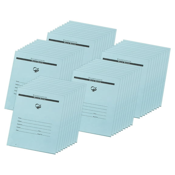 Pacon Examination Blue Book, 12 Pages, 3/8 in ruled, 7" x 8-1/2", 50 Books