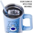 thumbnail image 2 of Silver Buffalo Care Bears Grumpy Bear Like I Care Stainless Steel Tumbler with Handle and Straw, Fits in Standard Cup Holder, 40 Ounces, 2 of 8