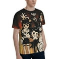 thumbnail image 4 of Unisex Bendy And The Ink Machine 3d Graphic Print Shirts For Mens Womens Casual Short Sleeve Tee Shirts Top, 4 of 7