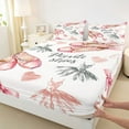 thumbnail image 3 of Feelyou Ballet Princess Girl Bed Sheets, Pink Shose Bowknot King Sheets, 4-Piece, 3 of 7