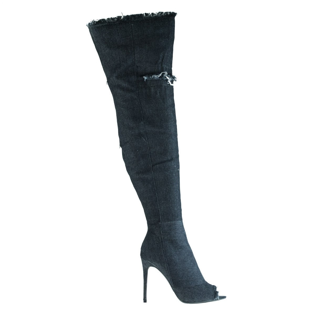 liliana denim thigh high boots