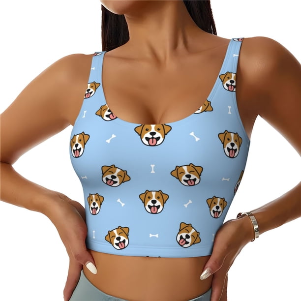 Balery Terrier Sujetadores deportivos con espalda cruzada para mujer, acolchados, sin costuras, de alto impacto, ideales para yoga, gimnasio, entrenamiento y fitness.-Small