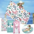thumbnail image 1 of Xihbxyly Toalla de Playa de Microfibra, Diseño Superligero, Resistente a La Arena y de Secado Rápido, Ideal para Playa, Piscina, Viajes, Camping, Yoga, 76 X 152 Cm, Multiusos, Suave y Cómoda., 1 of 5