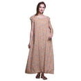 thumbnail image 1 of Bimba Chemise de Nuit pour Femmes Imprimée Robe Longue Maxi en Rayonne, 1 of 4