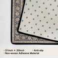 thumbnail image 6 of Washable Vintage Kitchen Mat 31"x20" Non Slip Soft Plush Low Profile Kitchen Rug, Distressed Medallion Oriental Style Sink Mat for Laundry Room Bedroom Office, 6 of 6