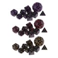 thumbnail image 1 of 30 piezas de juegos de de dados de números de múltiples caras familia KTV para DND RPG MTG yotijar Juegos de dados poliédricos, 1 of 10