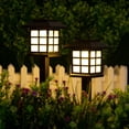 thumbnail image 1 of Luces de jardín impermeables, elegante decoración para exteriores, fácil instalación para caminos, entradas, pasarelas, jardines, paisajes, patios y jardines (paquete de 12), 1 of 7