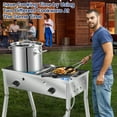 thumbnail image 4 of Stainless Steel Double Burner Propane Stove Burners 150,000 BTU/H - Great For Outdoor Cooking Camping and Gatherings, 4 of 5