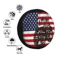 thumbnail image 4 of Gukieu USA Vintage Flag Tractor Print Car Tire Cover, Adjustable Waterproof and Dustproof Tire Protection Cover, Suitable for SUV, Truck, Van-17 inch, 4 of 6
