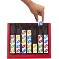 thumbnail image 3 of UNO Quatro Game, Adult, Family & Game Night with Colored Tiles & Plastic Game Grid, 2 to 4 Players, 3 of 6