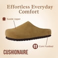 thumbnail image 4 of Cushionaire Lute Genuine Suede Leather Clogs for Women Indoor and Outdoor – Comfortable Slip On Womens Clogs with Cushioned Footbed, 4 of 22