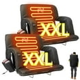 thumbnail image 1 of ABORON Heated Stadium Seats for Bleachers Set of 2, Portable Bleacher Seat with Back Support Extra Wide 25 Inch Stadium Chair, USB 3 Levels of Heat, 6 Reclining Positions, 1 of 9