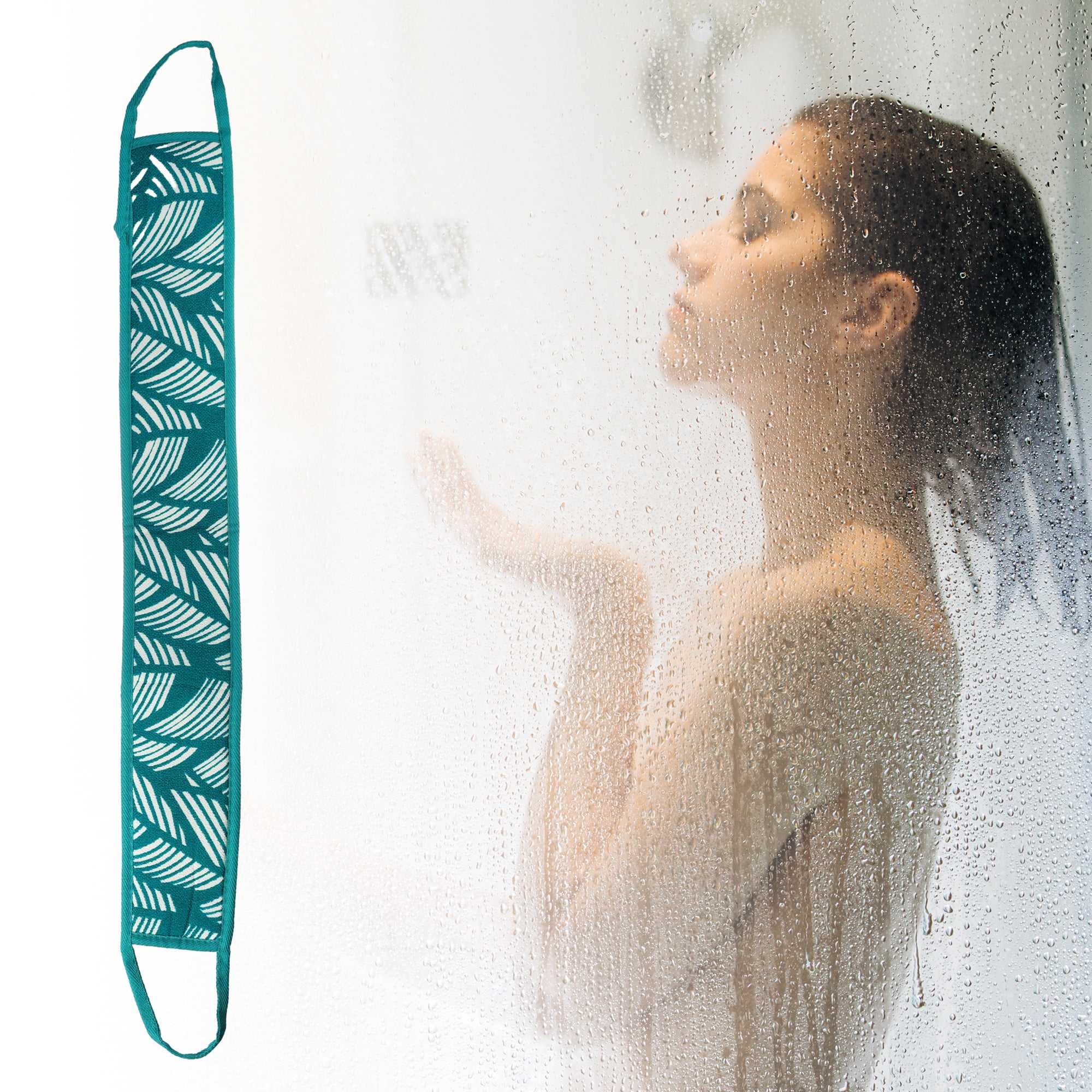 Unique Bargains Bath Shower Loofah Sponge Bath Sponge for Bathroom Green