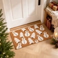 thumbnail image 5 of QISIWOLE Christmas Doormat with White Snowman & Trees Pattern, 18x30 Inch Indoor Outdoor Xmas Door Mat, Winter Welcome Front Door Mat for Porch Decor Warming Gift, 5 of 6