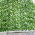 thumbnail image 4 of Simulación de valla de hojas verdes, valla artificial, planta artificial, balcón, valla de plástico, enredadera de montaña verde, pared exterior, bloqueo, 4 of 5