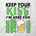 thumbnail image 2 of Keep Your Kiss T-Shirt | Cool St Patrick Day White Tee Gift, 2 of 5