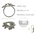 thumbnail image 2 of Anillo Mariposa Con Flor De Zirconia Para Mujer De Plata 925, 2 of 4