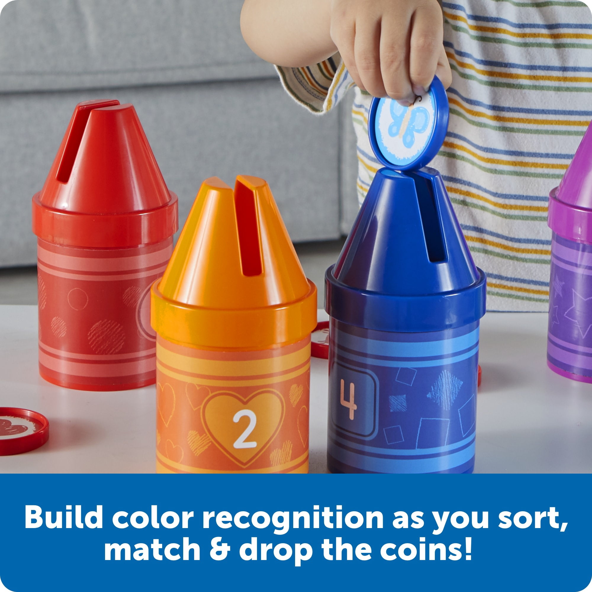 Learning Resources Counting Crayons - Counting Activities, Ages 18 Months +