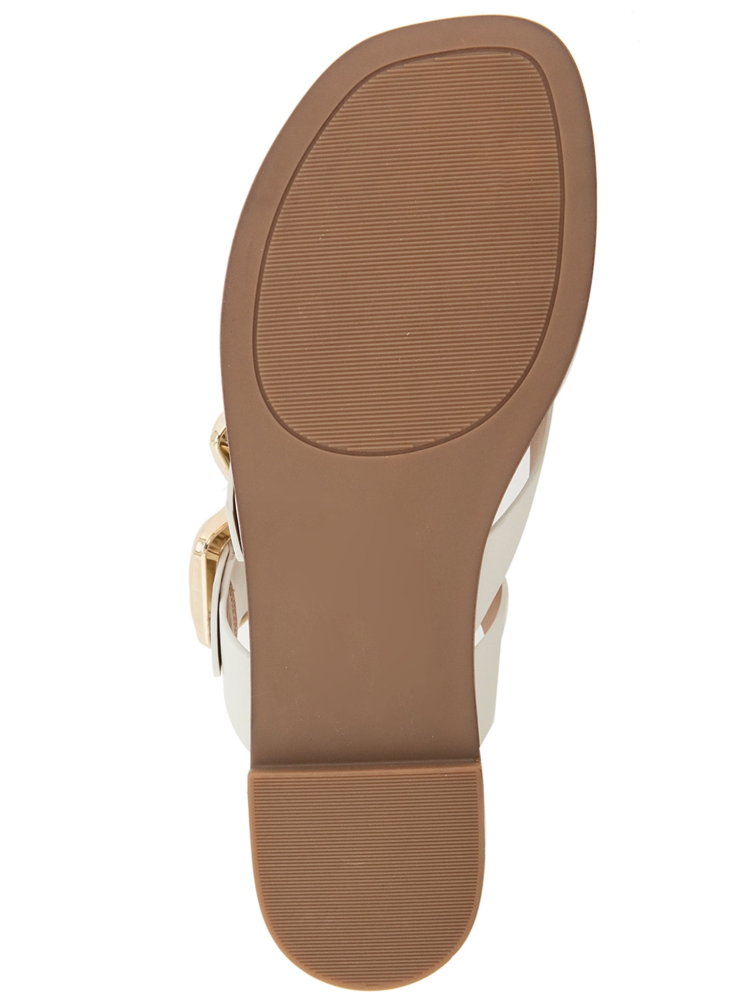 Kensie Women's Riri Crossover Flat Buckle Sandal