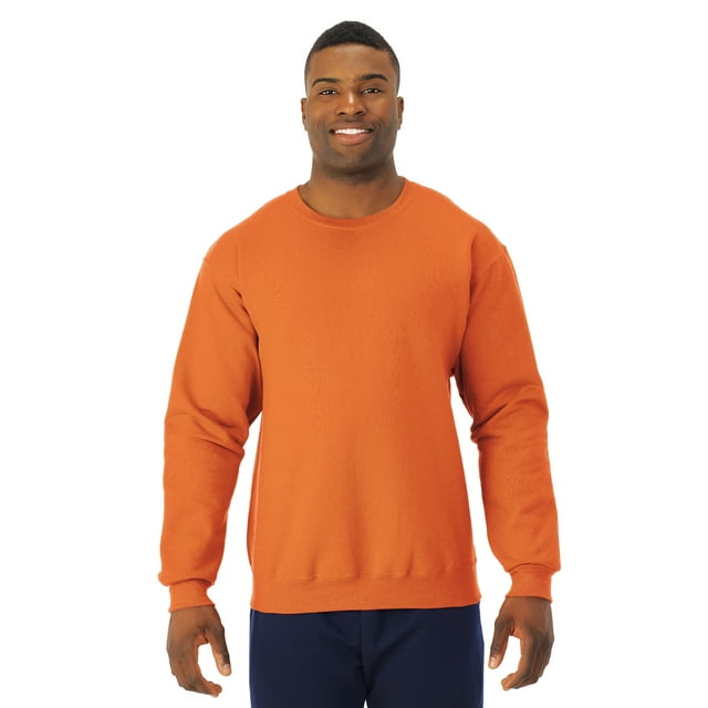 Jerzees Adult NuBlend Crew Neck Sweatshirt, XL, Safety Orange