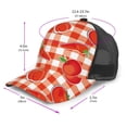 thumbnail image 2 of Lsque Tomatoes And Chili Printed Trucker Hat - Baseball Cap for Men Women - Breathable Mesh Side, Adjustable Fit - for Casual Wear, 2 of 7