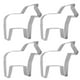 thumbnail image 5 of Juego de 4 moldes creativos de acero inoxidable para galletas con forma de caballo, cortadores de frutas para hornear en la cocina y bricolaje., 5 of 8