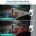 thumbnail image 5 of 5G Security Camera Outdoor,1080P WiFi for Home Security,Auto Tracking,Human Detection,2-Way Audio,Color Night Vision, 5G 2.4G Dual CCTV PTZ Smart Camera,2 Pack, 5 of 10