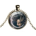 thumbnail image 2 of Jiaroswwei Vintage Women Moon Angel Cabochon Glass Pendant Sweater Chain Necklace Jewelry, 2 of 7
