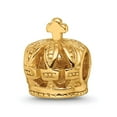 thumbnail image 1 of FB Jewels 925 Sterling Silver Gold-Plated Reflections Crown Bead, 1 of 3