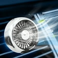 thumbnail image 3 of Car Fan USB Powered - Powerful 3 Speed, Portable Cooling Clip Fan for Car Vent, Quiet Brushless Motor, 360 Degree Rotatable, Air Circulation for Vehicle, Van, Truck, SUV, RV, 3 of 4