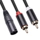thumbnail image 4 of Cable de Audio XLR una RCA Dual A1 XLR Macho de 3 una Enchufe Macho RCA Dual Amplificador de Cable de Audio EstéReo Enchufe de Mezcla Cable AV 1M, 4 of 5