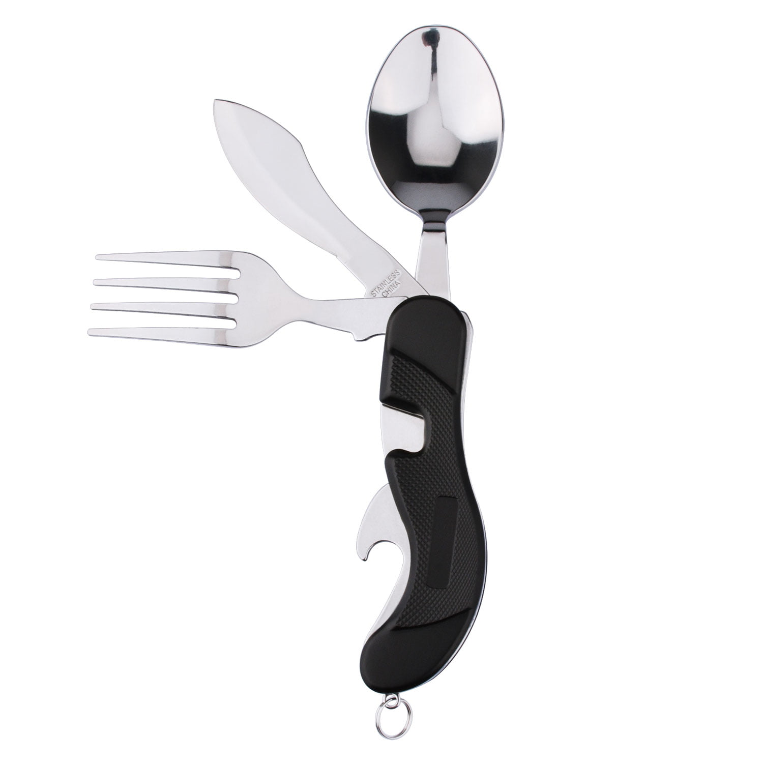 Foldable Outdoor Barbecue Travel Camping Picnic Spoon Fork Tableware Cutlery 