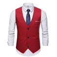 thumbnail image 1 of Gilet de Costume Sans Manches pour Hommes Rouge Vin 4TG, 1 of 2