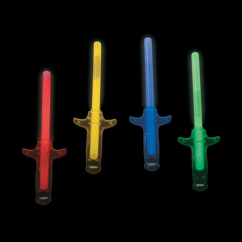 Mini Glow Swords Jewelry 12 Pieces