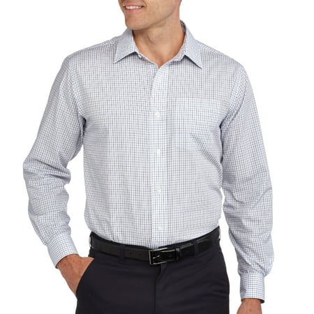 George Men s Long Sleeve Poplin Dress  Shirt  Walmart  com
