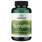 Swanson Spirulina 500 mg 180 Tablets