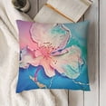 thumbnail image 3 of SHANXI Pink Blue - Ink Texture Throw Pillow Cover Abstract Painting Pillow Cases Blue Purple Aqua Cushion Cases Beautiful Blue Effect Home Decor 24x24in, 3 of 5