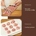 thumbnail image 5 of Meatball Maker Rice Ball Maker Shake Meatball Mold Stainless Steel Beef Ball Mold Food Processing Tool for Meatball, 5 of 14