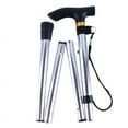 thumbnail image 3 of Walking Stick Telescopic Aluminum Alloy Folding Hiking Trekking Pole Adjustable Outdoor Travel Support Stick Unisex Lightweigh, 3 of 7