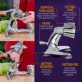 thumbnail image 3 of Maxam KTVC8 Royal Giant Heavy Duty Vegetable Chopper & Dynamic Food Processor with Stainless Steel Shredders, 3 of 8