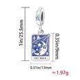 thumbnail image 4 of 925 Sterling Silver The Moon Tarot Card Dangle Charm for Bracelet Charms Bangle Pendant Jewelry, 4 of 6