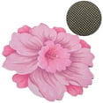 thumbnail image 4 of Bedroom Rug Round Carpet Trendy Flower Shaped Rug Non Slip Soft Floor Mat Cute Cozy Bath Mat for Indoor Living Room Bathroom Kitchen（15.7*15.7inch）, 4 of 14