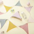 thumbnail image 3 of 5.2 Meter Triangle Flag Banner, 2 Pieces Triangle Flag Banner Flying Banner, Suitable for Party Decoration, Each 2.6 Meter Long (Rainbow Color), 3 of 4