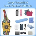 thumbnail image 5 of Yoga Mat Bag - Large Opening Long Tote Yoga Mat Carrier Holder Bag with Waterproof Wet Zipper Pocket and Drawstring Water Bottle Pocket - Yoga Bag Fit Most Size Mats, 5 of 6