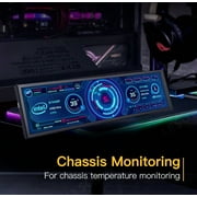 LESOWN 8.8 Inch Stretched Bar LCD Display IPS 1920x480 Mini HDMI Monitor for HD PC Laptop Computer Secondary Screen Temperature Windows Aida64 CPU GPU Monitoring